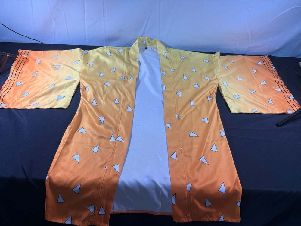 Demon Slayer Zenitsu Agatsuma Cosplay Kimono Size M Haori